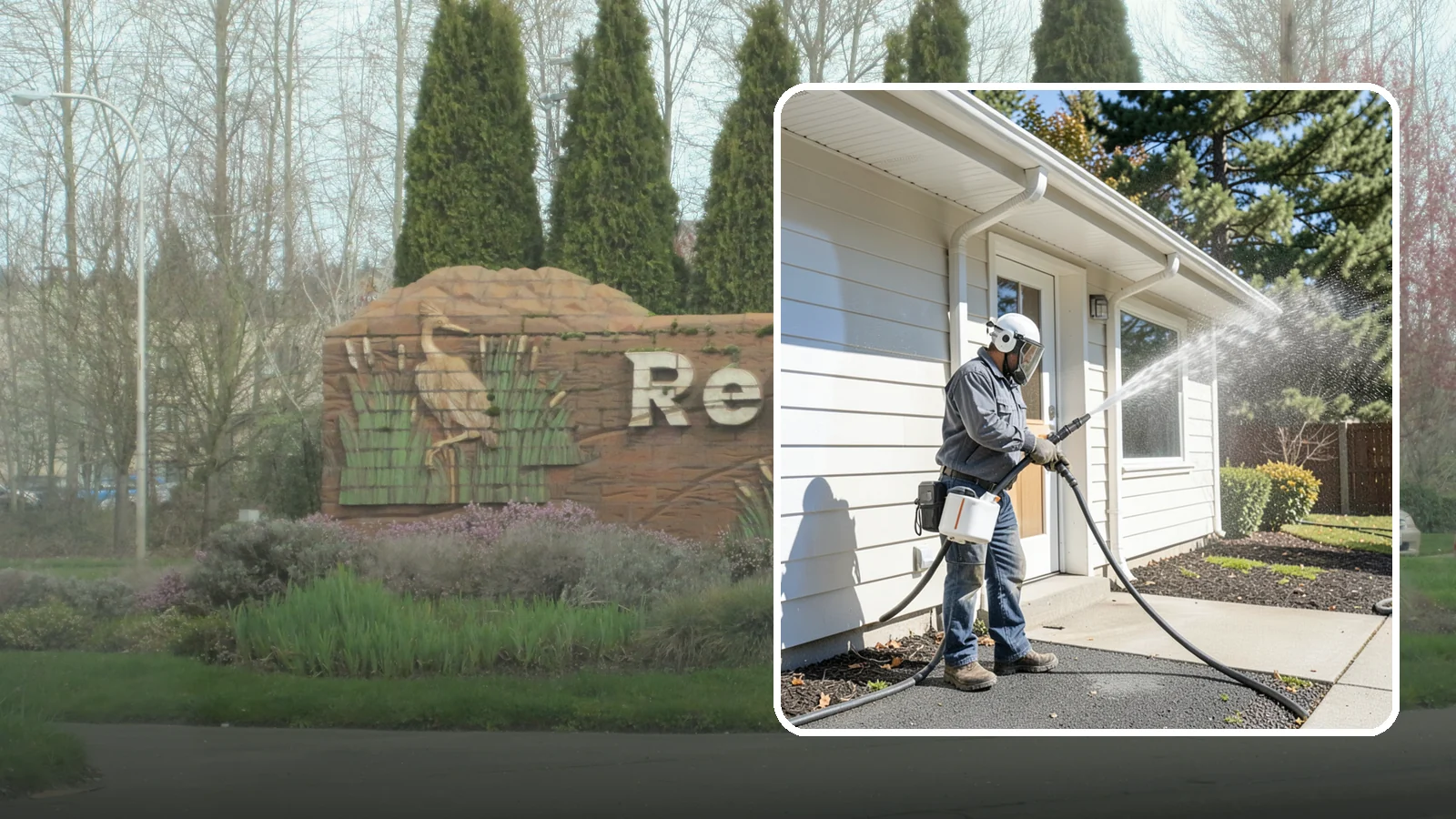 School Exterior Cleaning in Renton, King County, WA - Safe, thorough exterior cleaning for schools that clears algae, gum, and grime from entrances, breezeways, and play-adjacent...