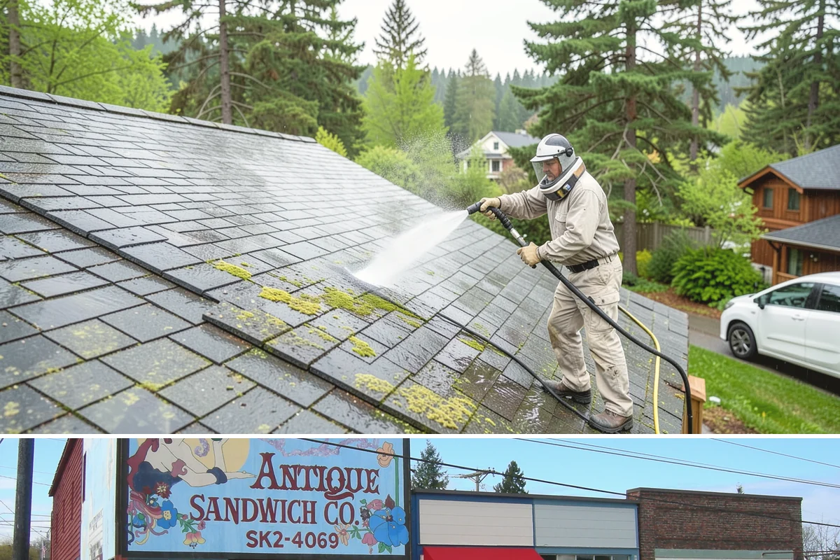 School Exterior Cleaning in Ruston, Pierce County, WA - Summer break is the ideal window for a full-campus wash, with a lighter cleaning over winter break to manage wet-season algae.