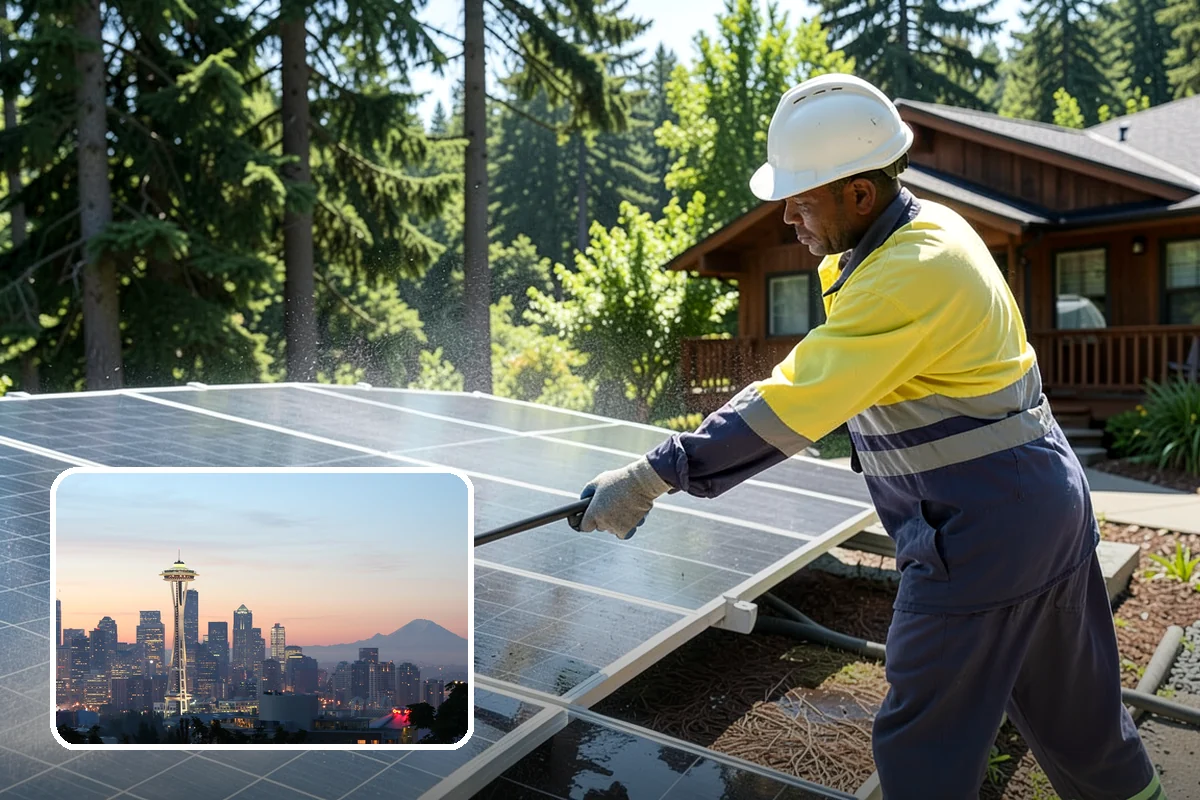 School Exterior Cleaning in Seattle, King County, WA - Removes slick algae from breezeways and covered walkways