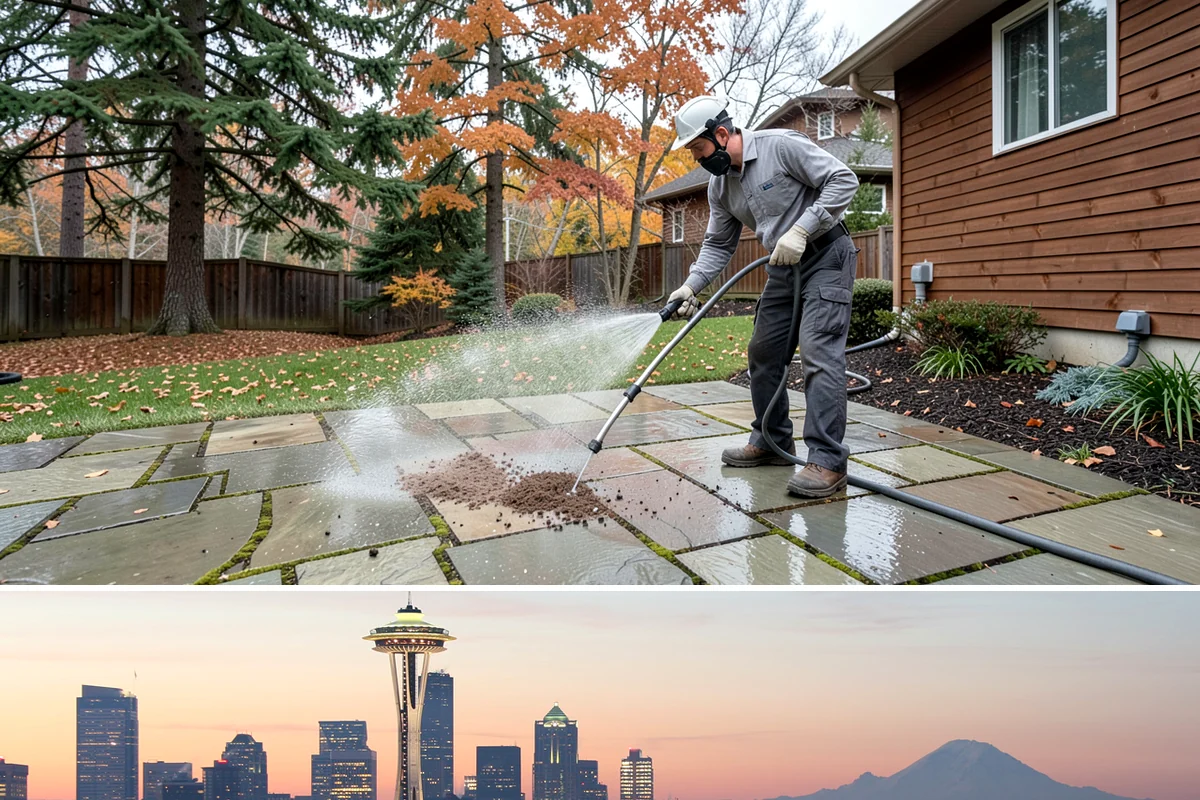 School Exterior Cleaning in Seattle, King County, WA - Summer break is the ideal window for a full-campus wash, with a lighter cleaning over winter break to manage wet-season algae.
