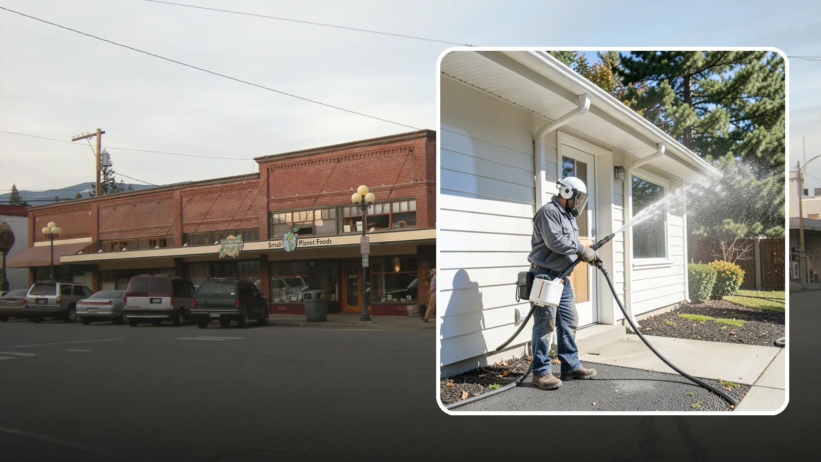 School Exterior Cleaning in Sedro-Woolley, Skagit County, WA - Safe, thorough exterior cleaning for schools that clears algae, gum, and grime from entrances, breezeways, and play-adjacent...