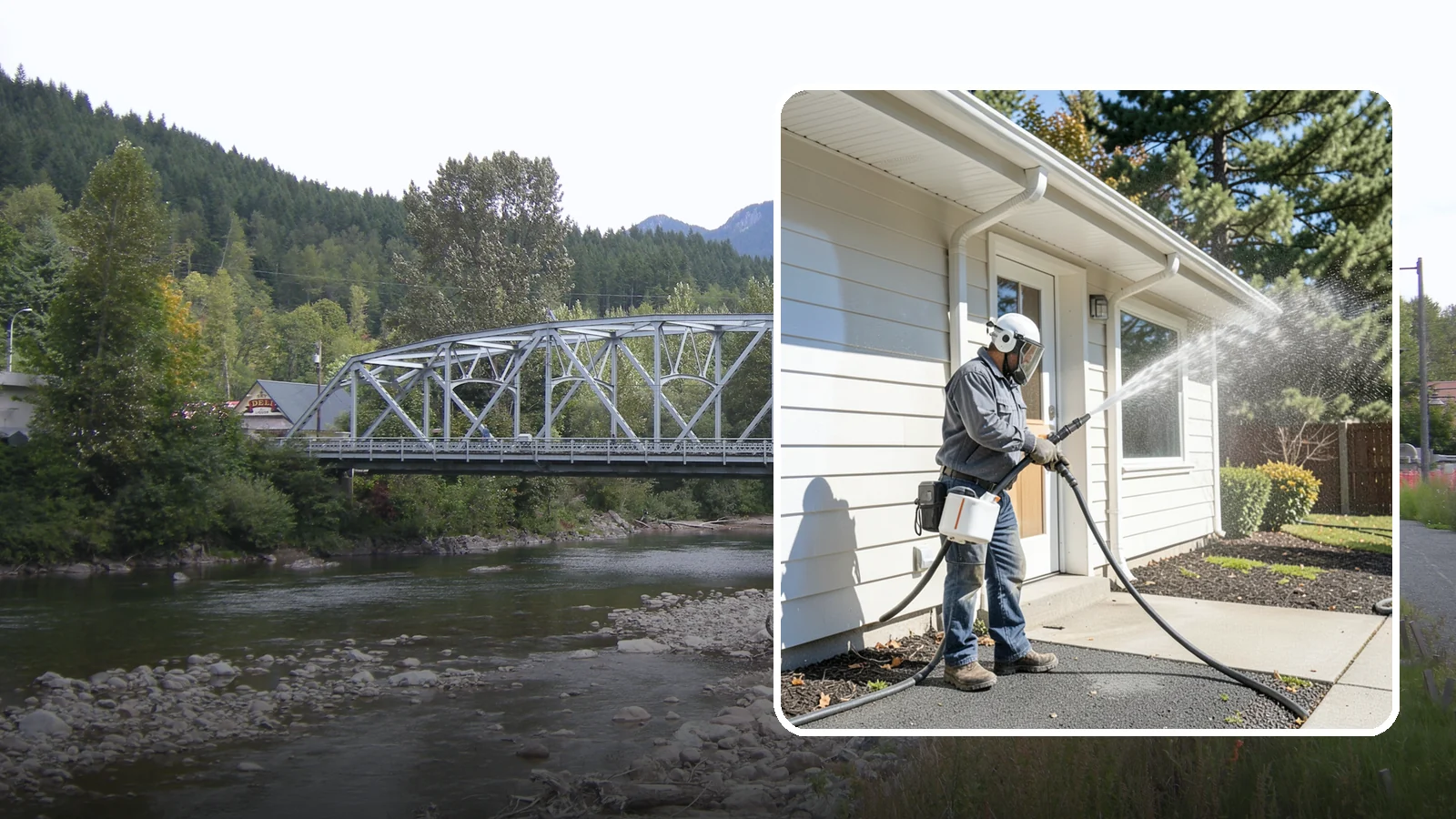 School Exterior Cleaning in Skykomish, King County, WA - Safe, thorough exterior cleaning for schools that clears algae, gum, and grime from entrances, breezeways, and play-adjacent...