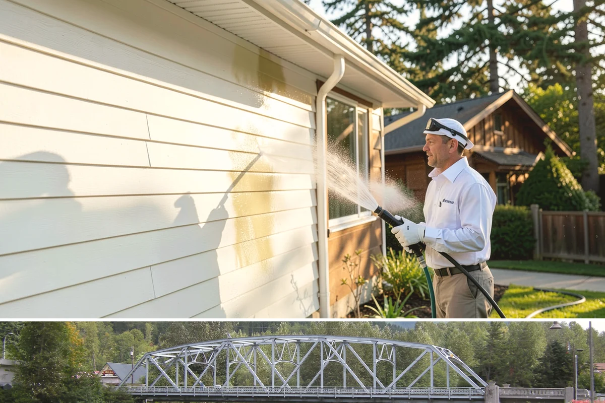 School Exterior Cleaning in Skykomish, King County, WA - Summer break is the ideal window for a full-campus wash, with a lighter cleaning over winter break to manage wet-season algae.
