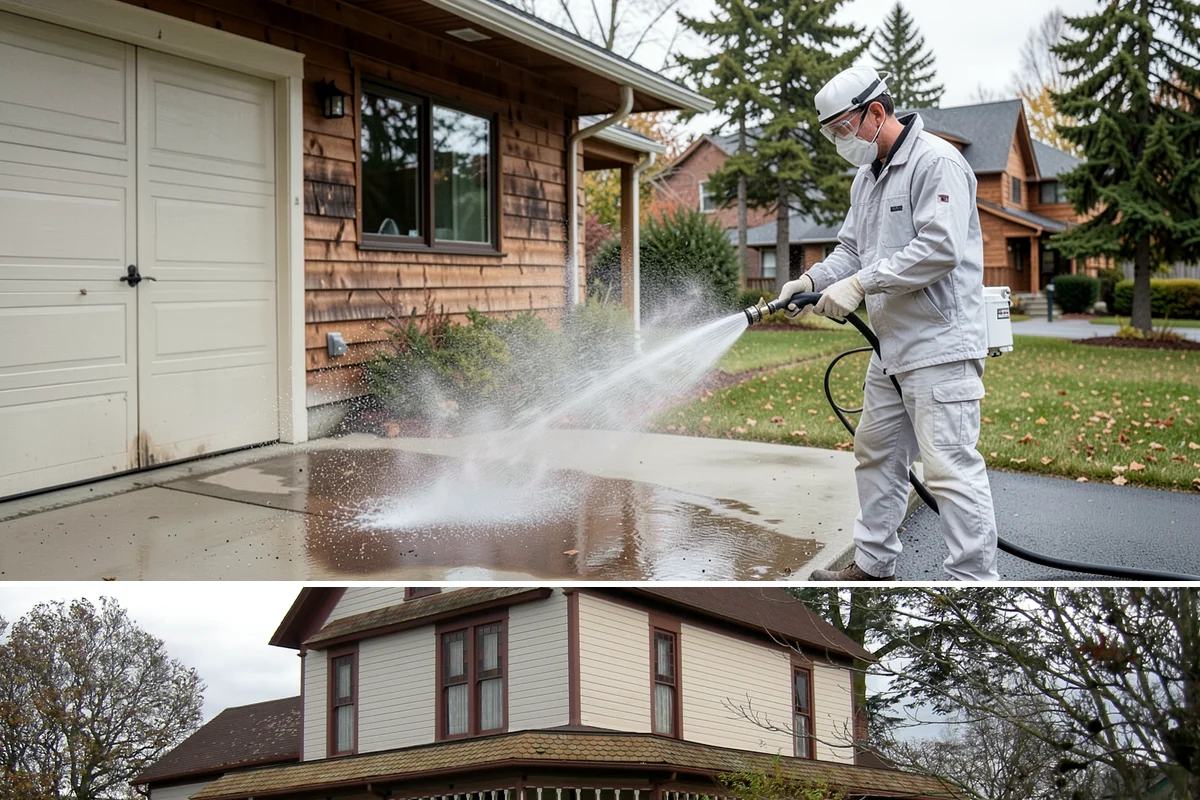School Exterior Cleaning in Sumner, Pierce County, WA - Summer break is the ideal window for a full-campus wash, with a lighter cleaning over winter break to manage wet-season algae.