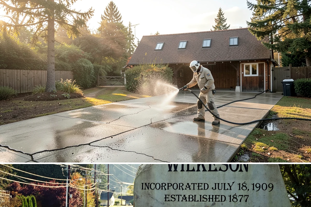School Exterior Cleaning in Wilkeson, Pierce County, WA - Summer break is the ideal window for a full-campus wash, with a lighter cleaning over winter break to manage wet-season algae.