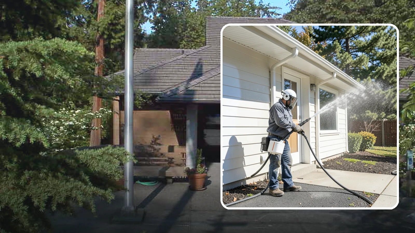 School Exterior Cleaning in Yarrow Point, King County, WA - Safe, thorough exterior cleaning for schools that clears algae, gum, and grime from entrances, breezeways, and play-adjacent...