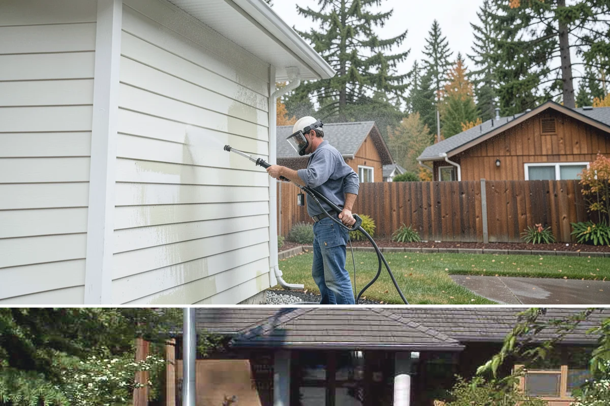 School Exterior Cleaning in Yarrow Point, King County, WA - Summer break is the ideal window for a full-campus wash, with a lighter cleaning over winter break to manage wet-season algae.