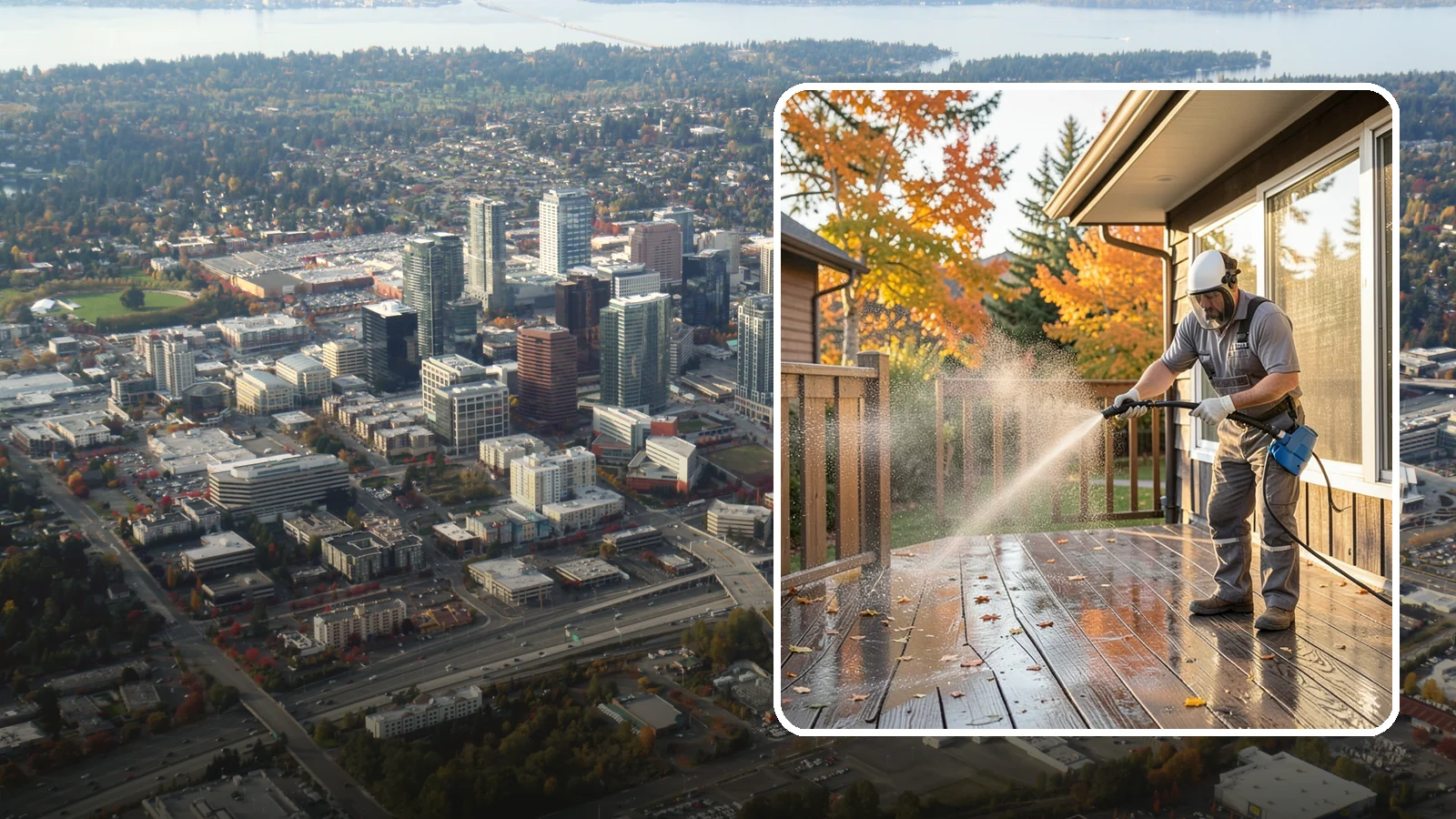 Screen Cleaning in Bellevue, King County, WA - Careful cleaning of window screens that removes the pollen, dust, and mildew our damp air packs into the mesh.