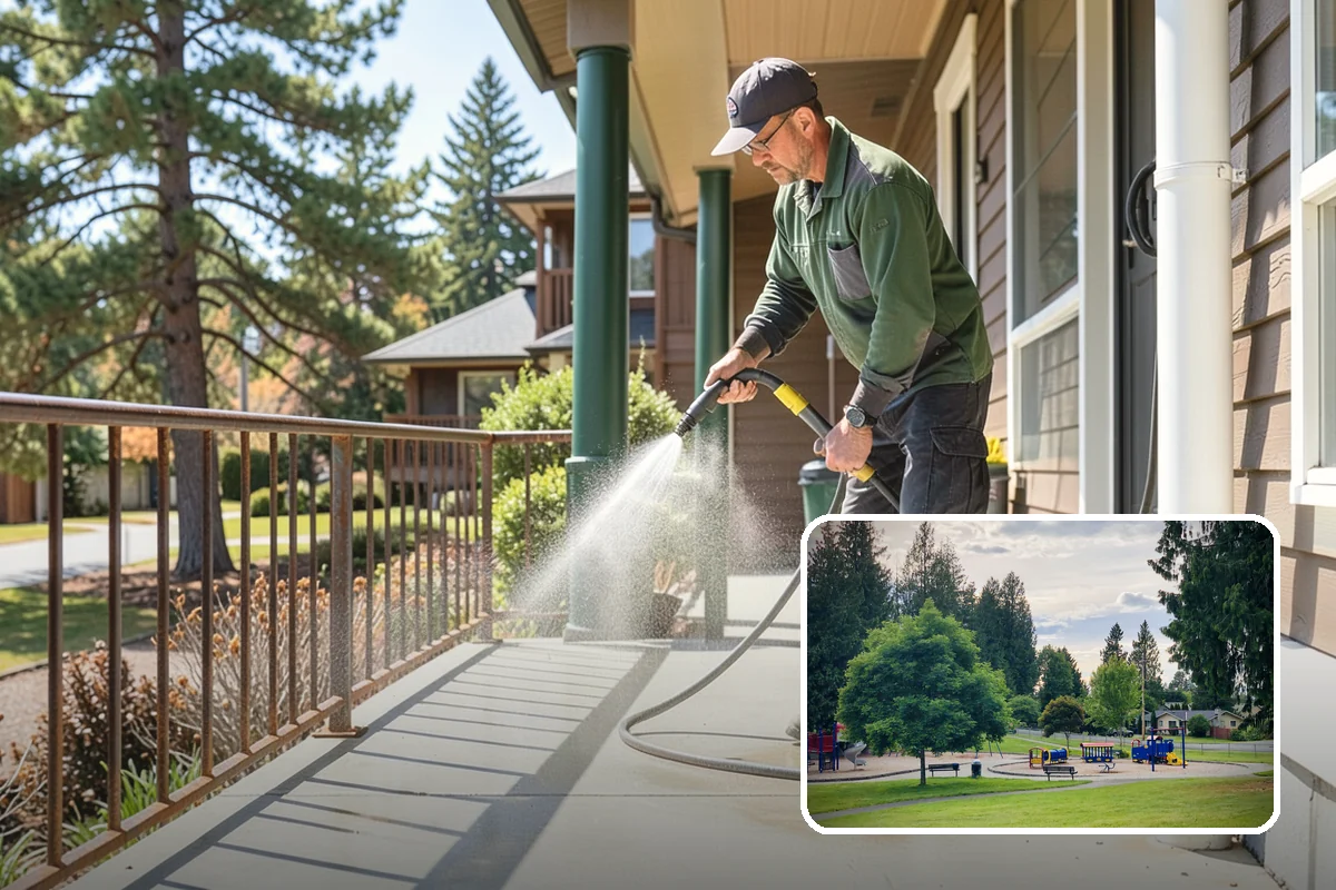 Screen Cleaning in Bonney Lake, Pierce County, WA - Removes trapped pollen, dust, and mildew from the mesh
