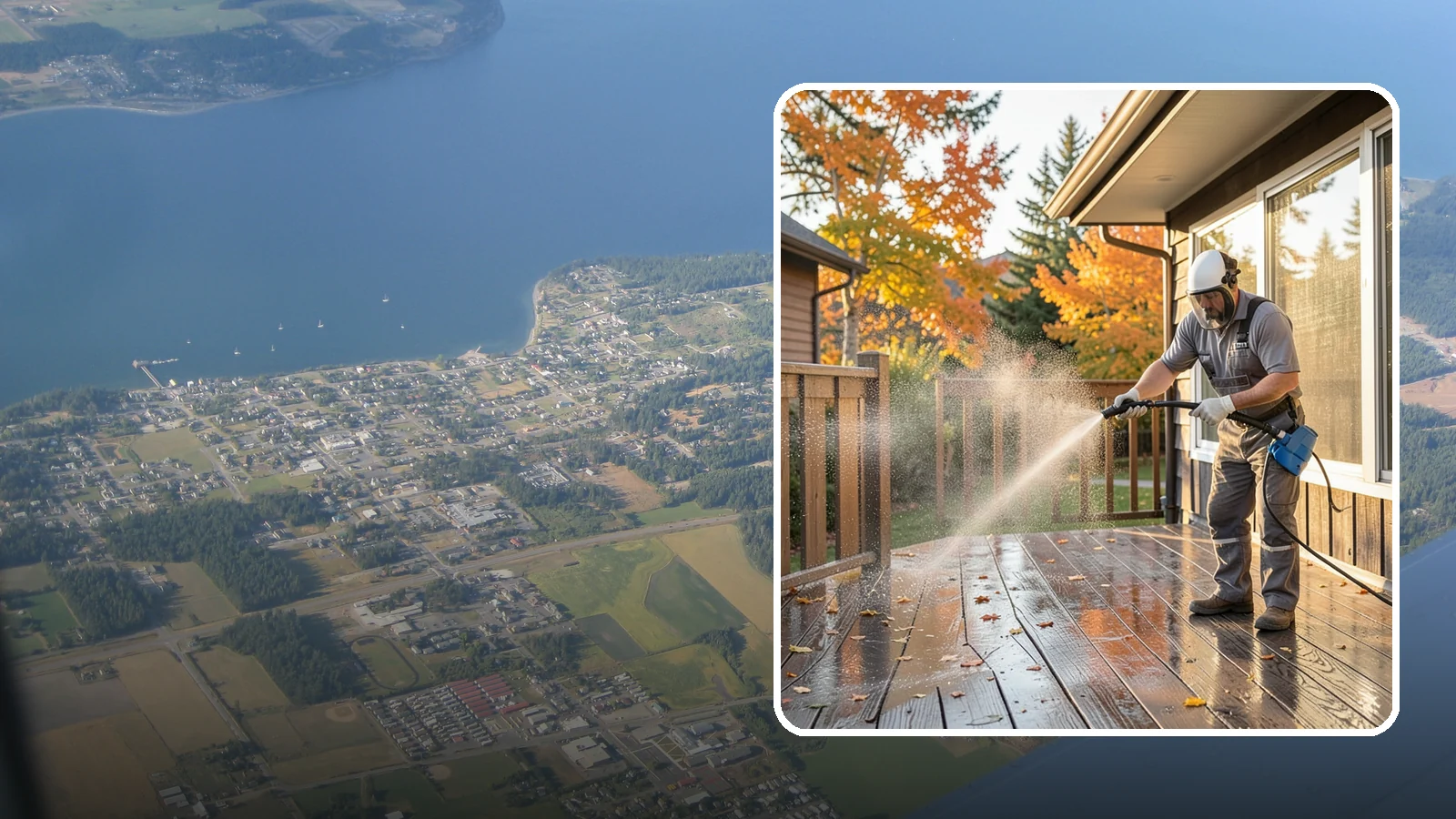 Screen Cleaning in Coupeville, Island County, WA - Careful cleaning of window screens that removes the pollen, dust, and mildew our damp air packs into the mesh.