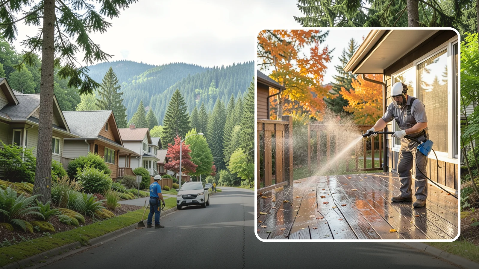 Screen Cleaning in Darrington, Snohomish County, WA - Careful cleaning of window screens that removes the pollen, dust, and mildew our damp air packs into the mesh.
