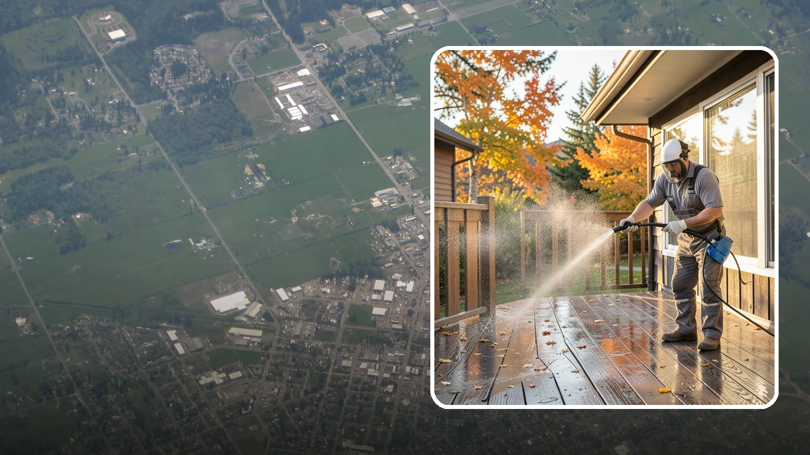 Screen Cleaning in Enumclaw, King County, WA - Careful cleaning of window screens that removes the pollen, dust, and mildew our damp air packs into the mesh.