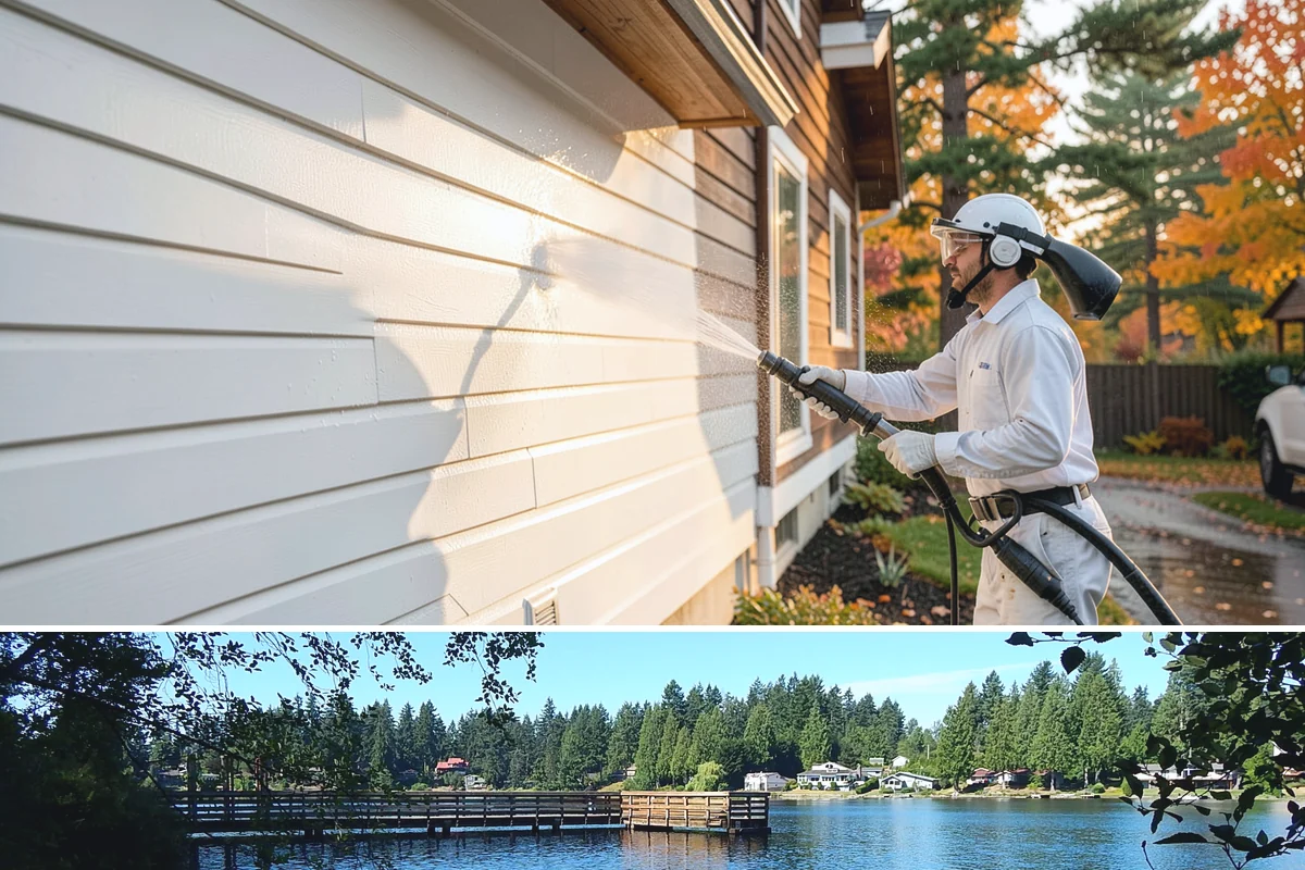 Screen Cleaning in Federal Way, King County, WA - Clean screens in late spring after the heaviest pollen season loads them with residue.