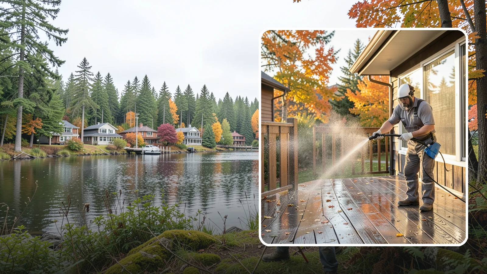 Screen Cleaning in La Conner, Skagit County, WA - Careful cleaning of window screens that removes the pollen, dust, and mildew our damp air packs into the mesh.