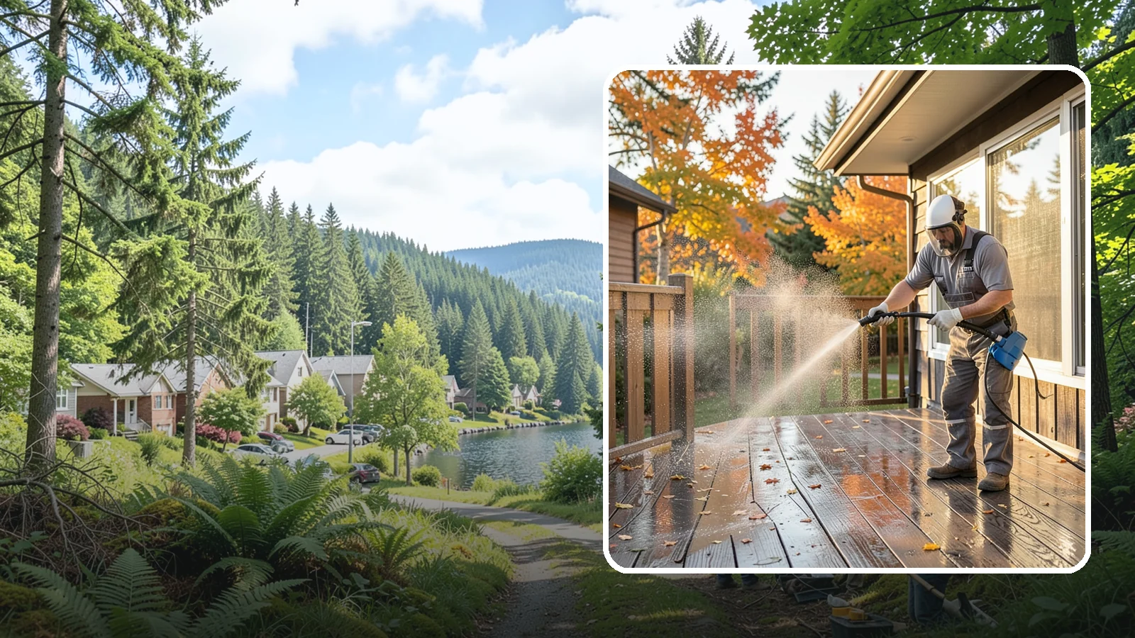 Screen Cleaning in Lake Forest Park, King County, WA - Careful cleaning of window screens that removes the pollen, dust, and mildew our damp air packs into the mesh.