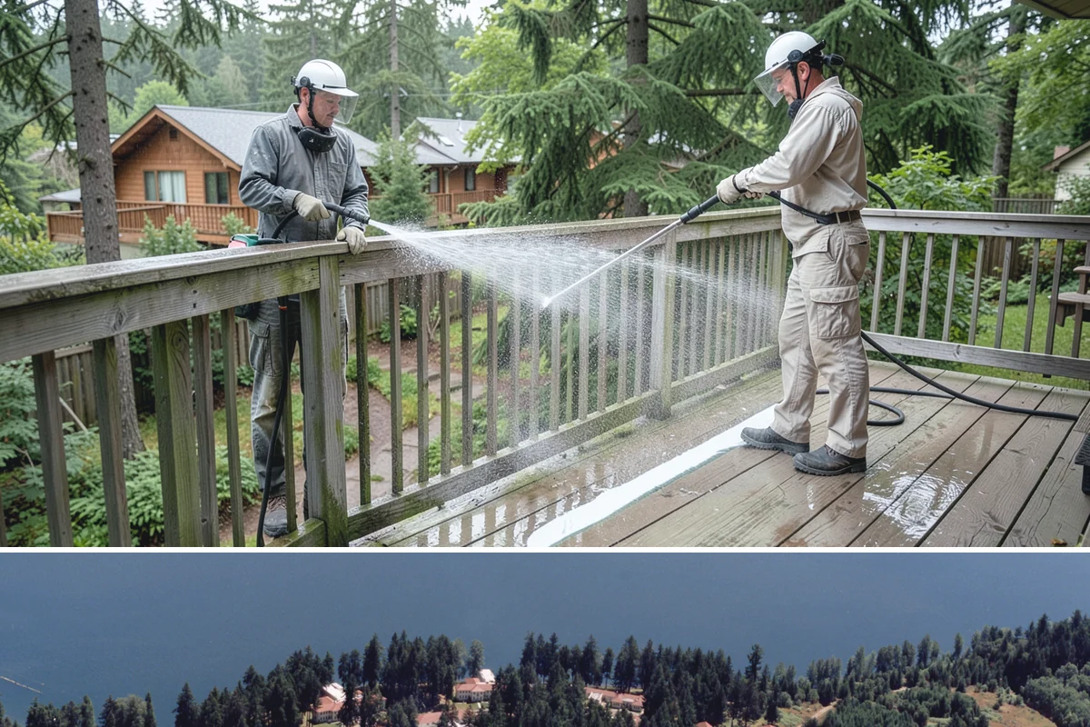 Screen Cleaning in Lakewood, Pierce County, WA - Clean screens in late spring after the heaviest pollen season loads them with residue.