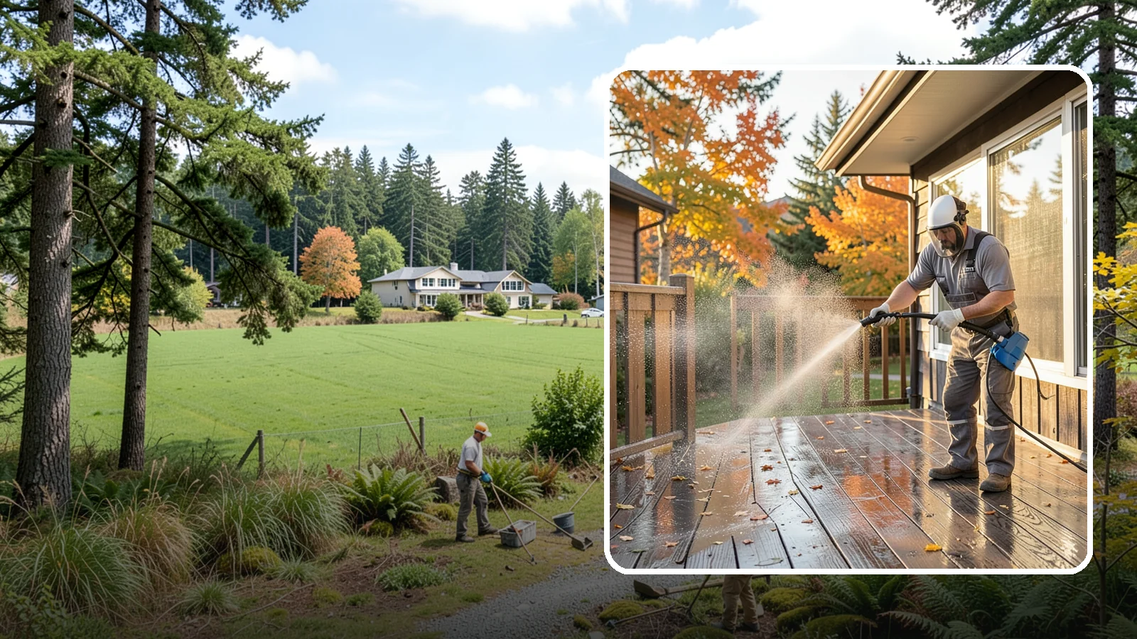 Screen Cleaning in Lyman, Skagit County, WA - Careful cleaning of window screens that removes the pollen, dust, and mildew our damp air packs into the mesh.