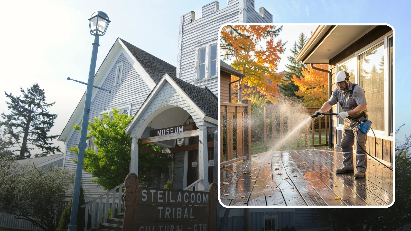 Screen Cleaning in Steilacoom, Pierce County, WA - Careful cleaning of window screens that removes the pollen, dust, and mildew our damp air packs into the mesh.