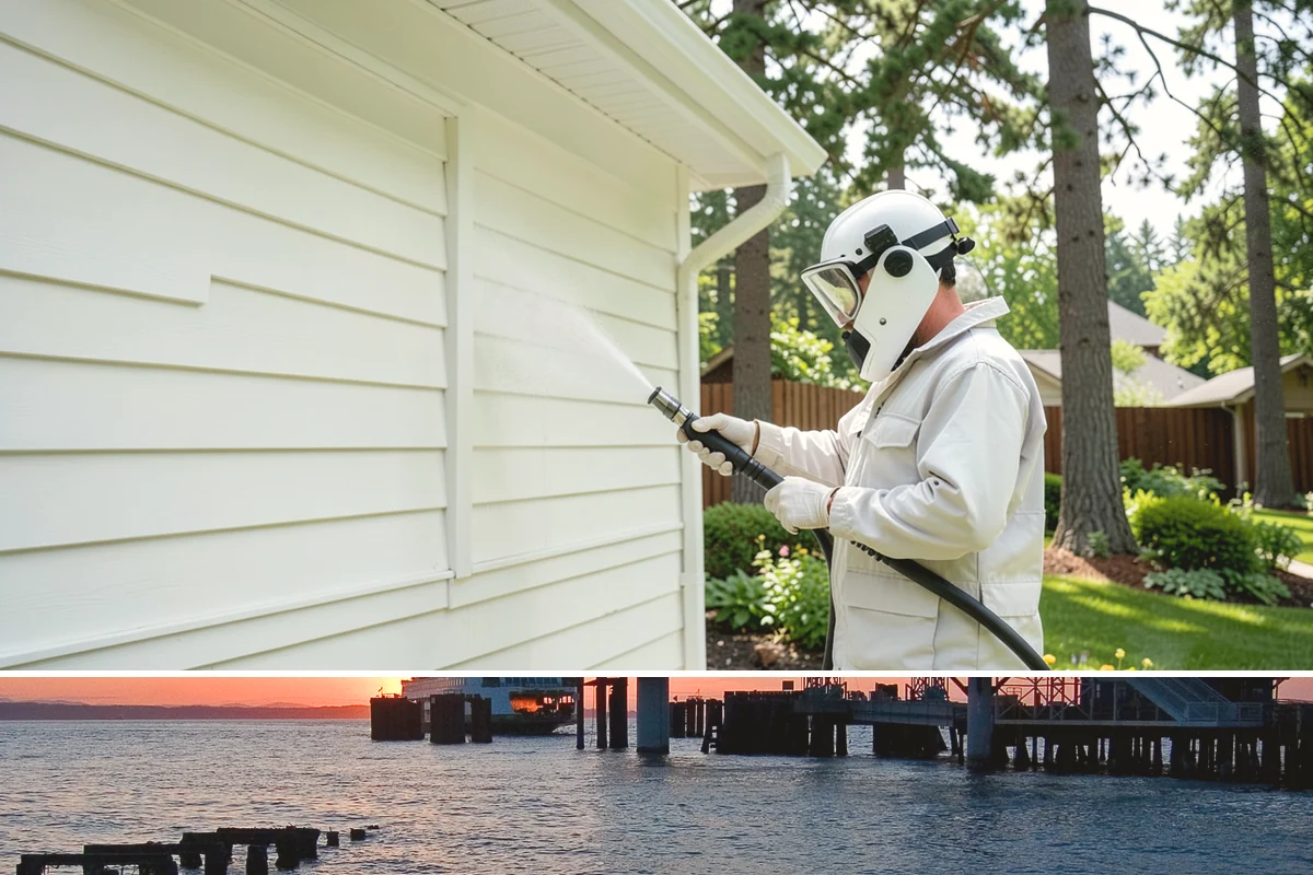 Sealer Stripping in Edmonds, Snohomish County, WA - Strip sealer during dry weather so the cleaned surface can dry fully before any new coating goes on.