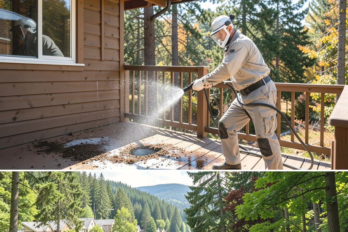 Sealer Stripping in Lake Forest Park, King County, WA - Strip sealer during dry weather so the cleaned surface can dry fully before any new coating goes on.