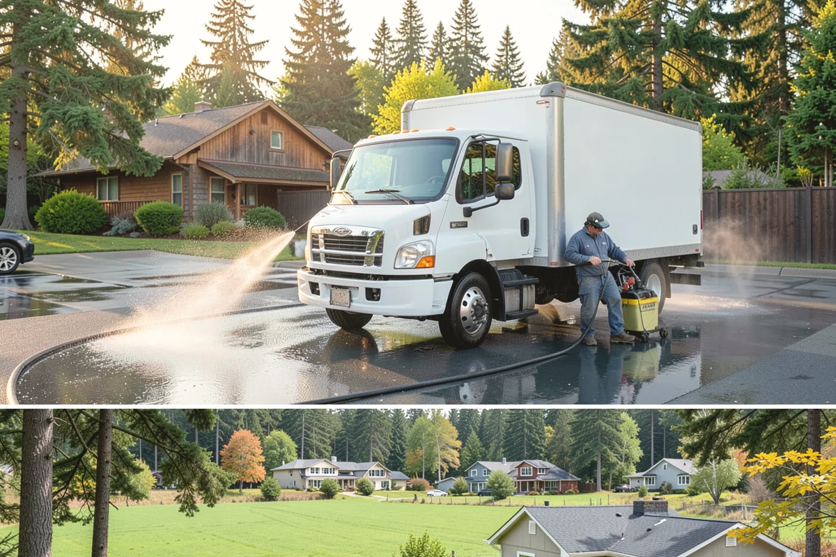 Sealer Stripping in Lyman, Skagit County, WA - Strip sealer during dry weather so the cleaned surface can dry fully before any new coating goes on.