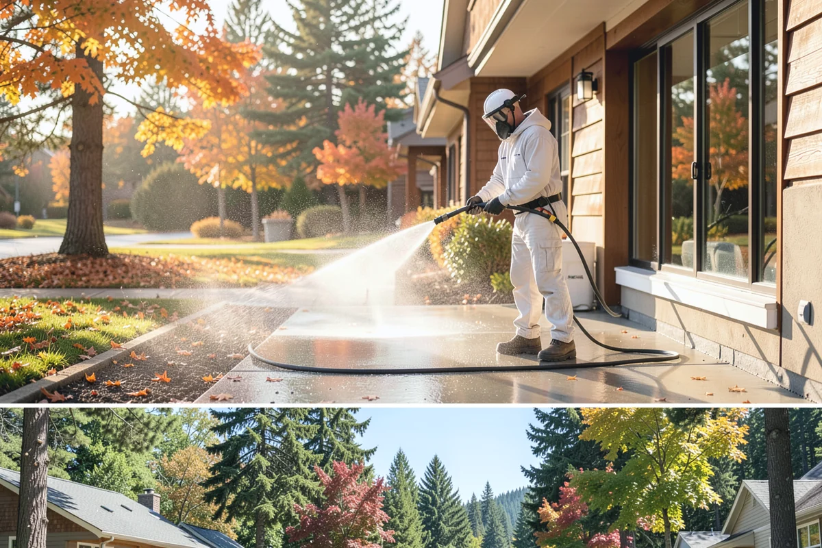 Sealer Stripping in Orting, Pierce County, WA - Strip sealer during dry weather so the cleaned surface can dry fully before any new coating goes on.