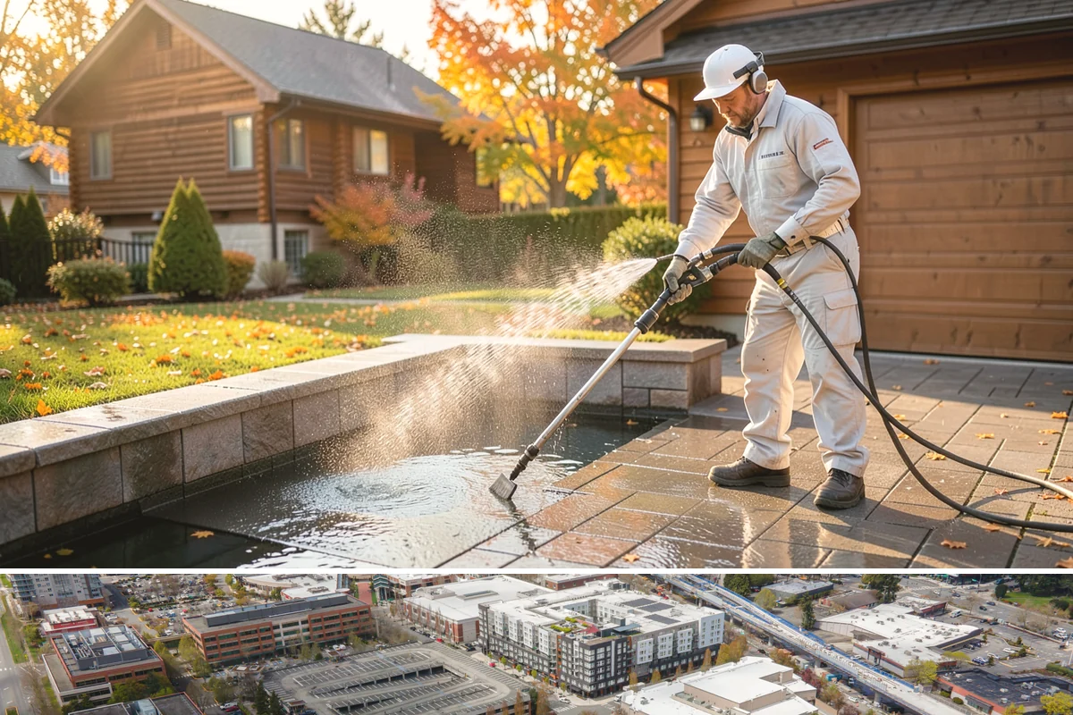 Sealer Stripping in Redmond, King County, WA - Strip sealer during dry weather so the cleaned surface can dry fully before any new coating goes on.