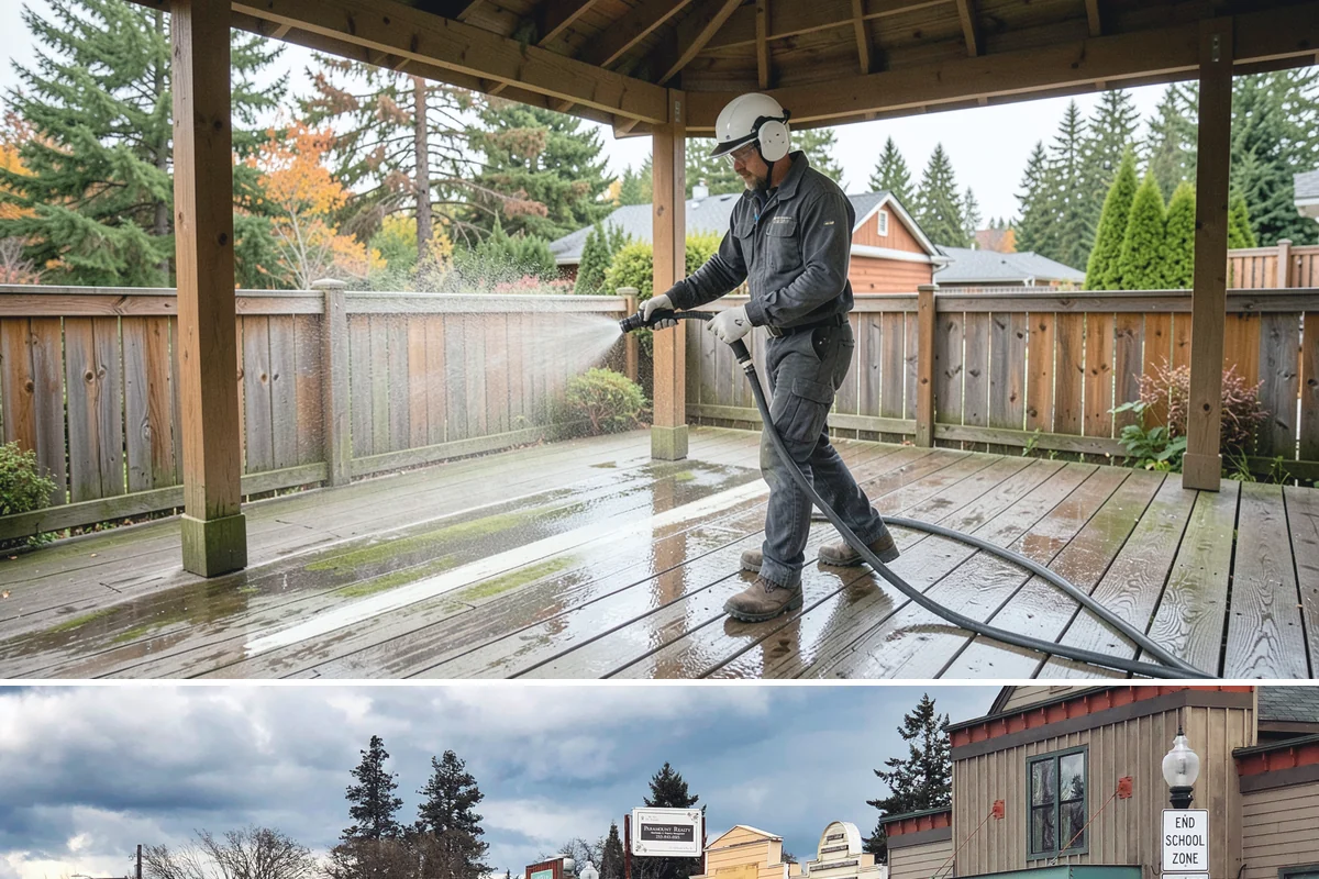 Sealer Stripping in Roy, Pierce County, WA - Strip sealer during dry weather so the cleaned surface can dry fully before any new coating goes on.