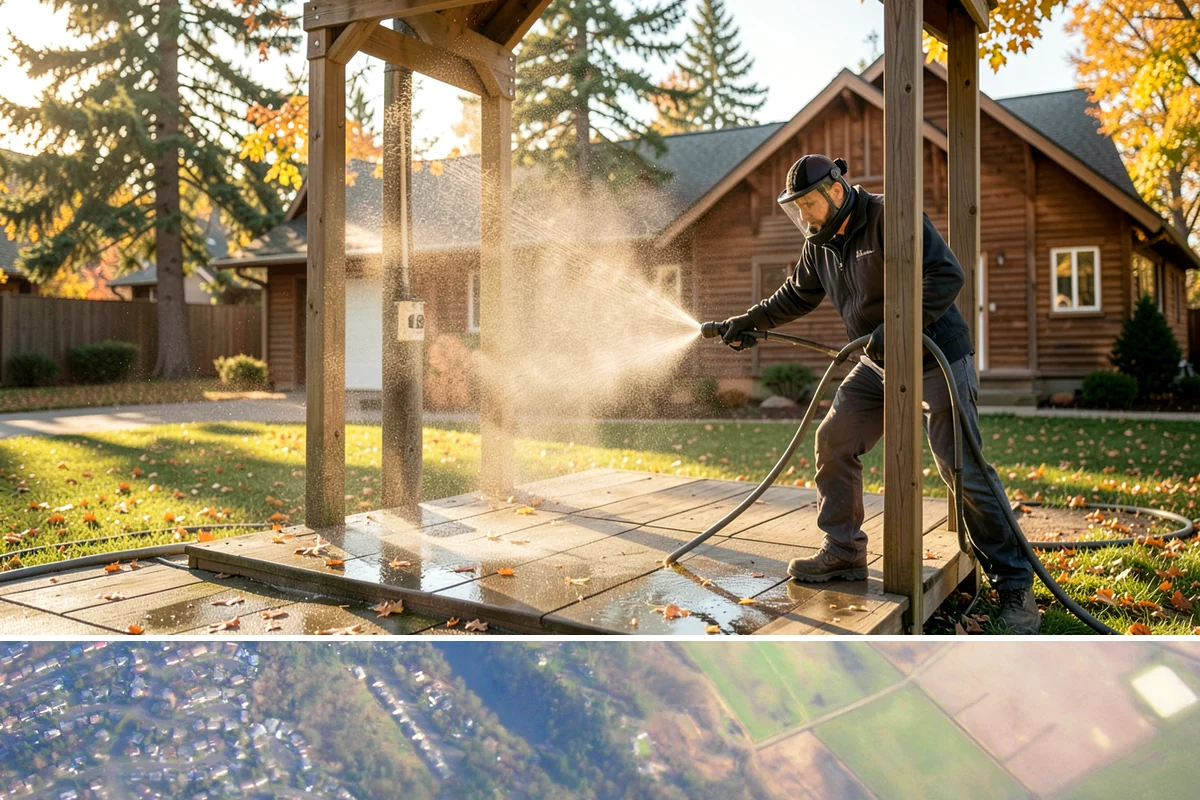 Self-Storage Facility Cleaning in Algona, King County, WA - Annual or semi-annual cleaning in spring and early fall keeps a storage facility bright through the Northwest's wet months.