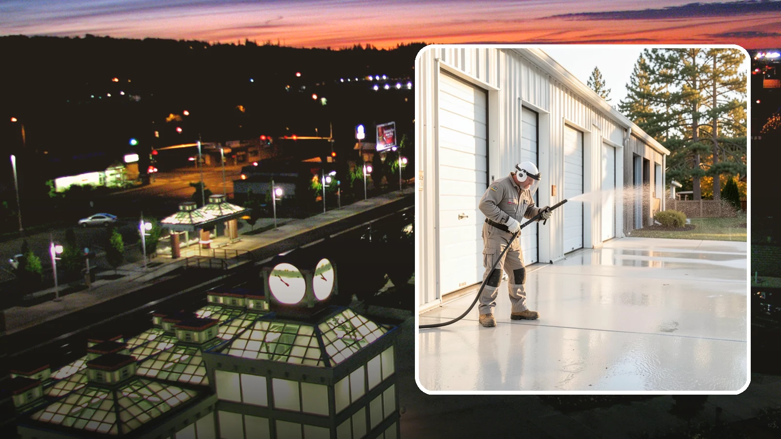 Self-Storage Facility Cleaning in Auburn, King County, WA - Facility-wide exterior cleaning for self-storage sites that brightens roll-up doors, corridors, and drive lanes across sprawling...