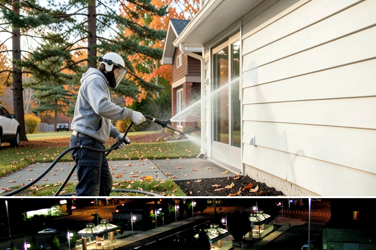 Self-Storage Facility Cleaning in Auburn, King County, WA - Annual or semi-annual cleaning in spring and early fall keeps a storage facility bright through the Northwest's wet months.