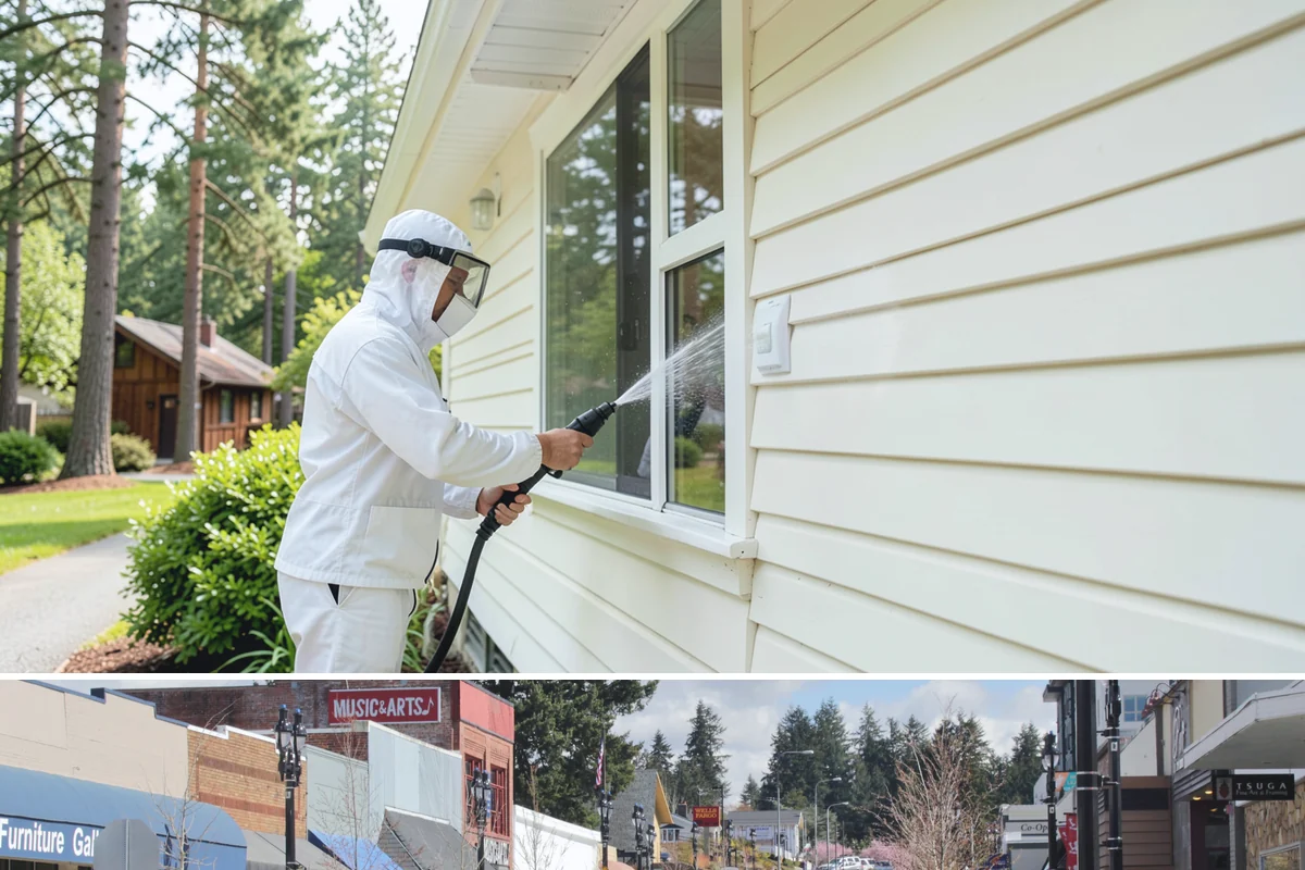 Self-Storage Facility Cleaning in Bothell, King County, WA - Annual or semi-annual cleaning in spring and early fall keeps a storage facility bright through the Northwest's wet months.