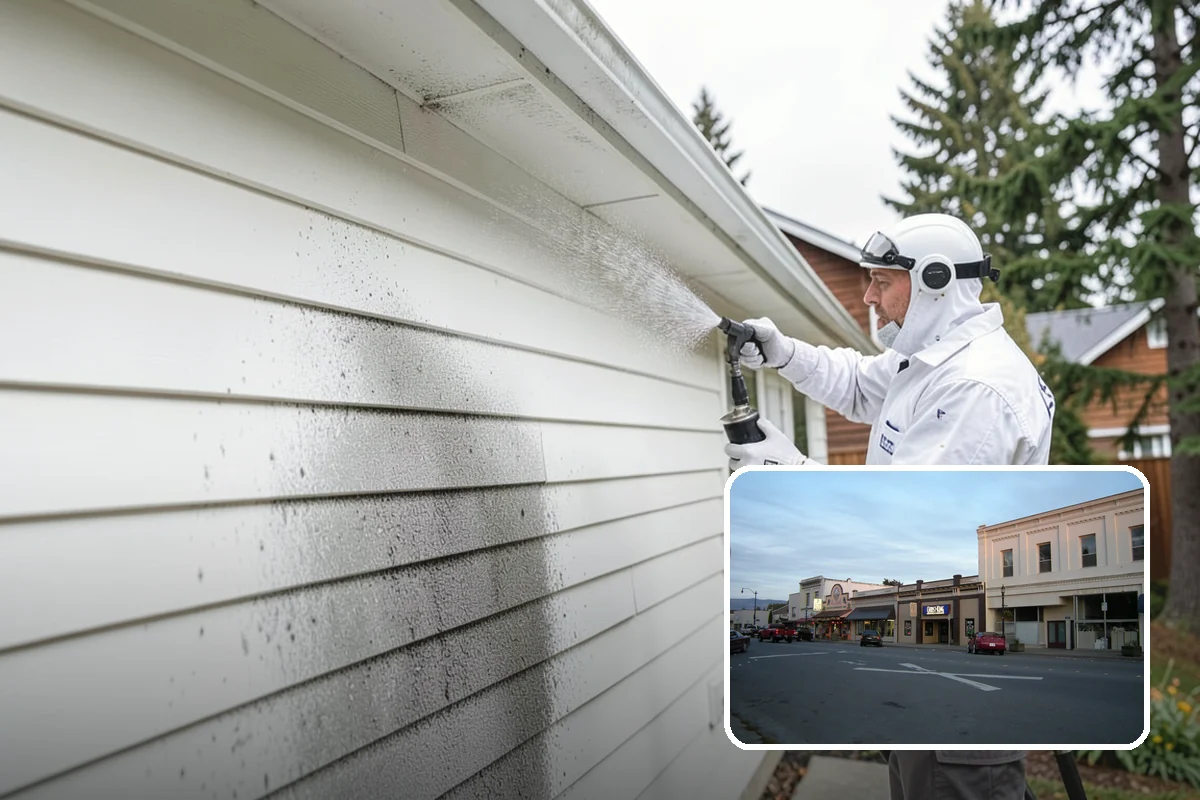 Self-Storage Facility Cleaning in Burlington, Skagit County, WA - Brightens long rows of roll-up doors and metal panels