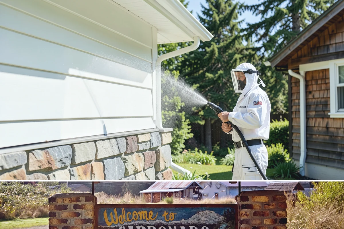 Self-Storage Facility Cleaning in Carbonado, Pierce County, WA - Annual or semi-annual cleaning in spring and early fall keeps a storage facility bright through the Northwest's wet months.