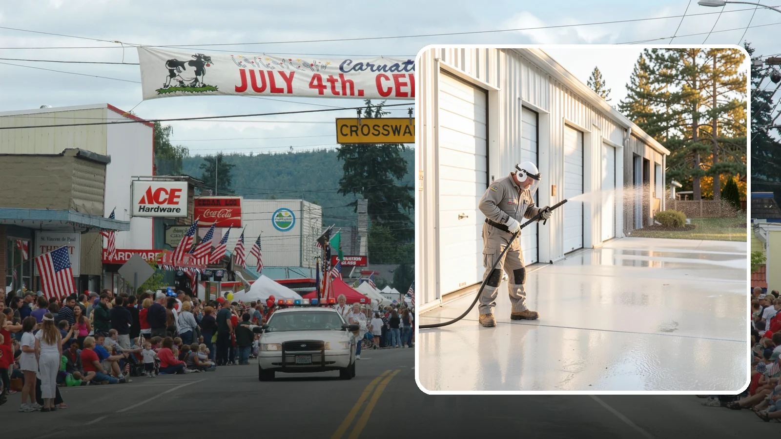 Self-Storage Facility Cleaning in Carnation, King County, WA - Facility-wide exterior cleaning for self-storage sites that brightens roll-up doors, corridors, and drive lanes across sprawling...