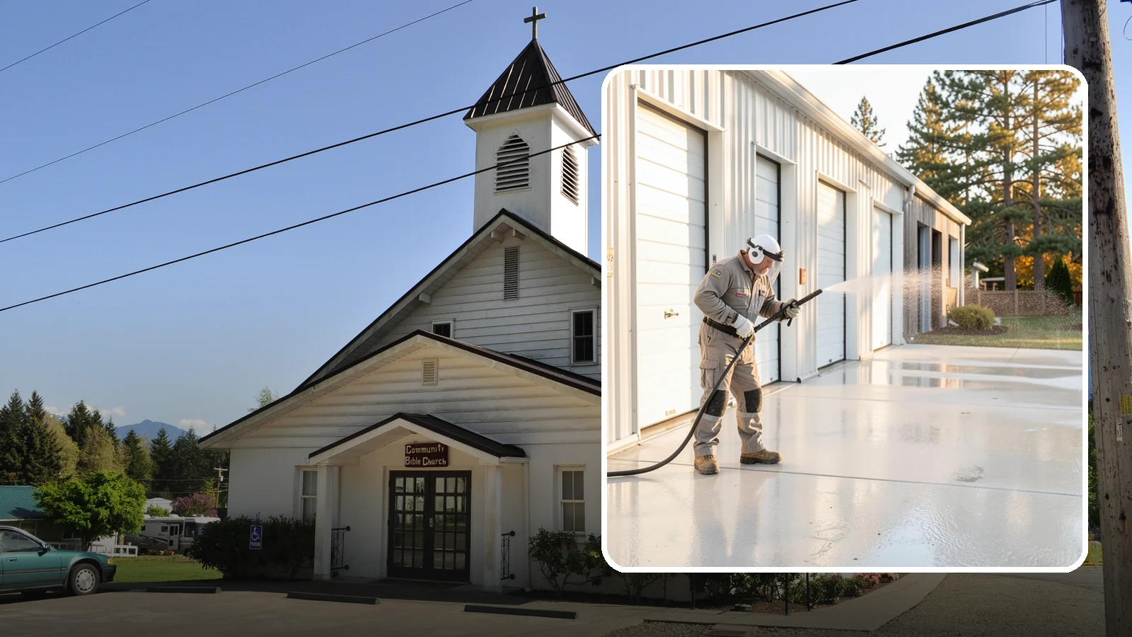 Self-Storage Facility Cleaning in Concrete, Skagit County, WA - Facility-wide exterior cleaning for self-storage sites that brightens roll-up doors, corridors, and drive lanes across sprawling...