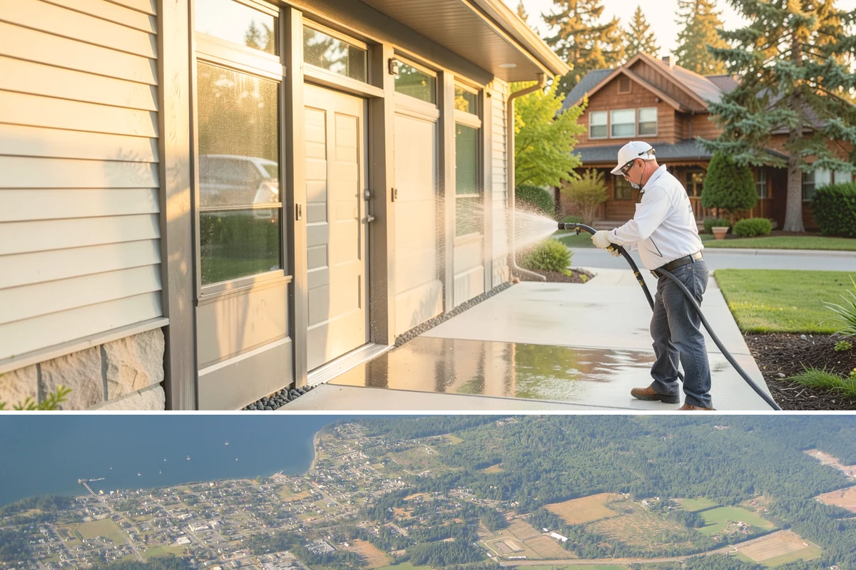 Self-Storage Facility Cleaning in Coupeville, Island County, WA - Annual or semi-annual cleaning in spring and early fall keeps a storage facility bright through the Northwest's wet months.
