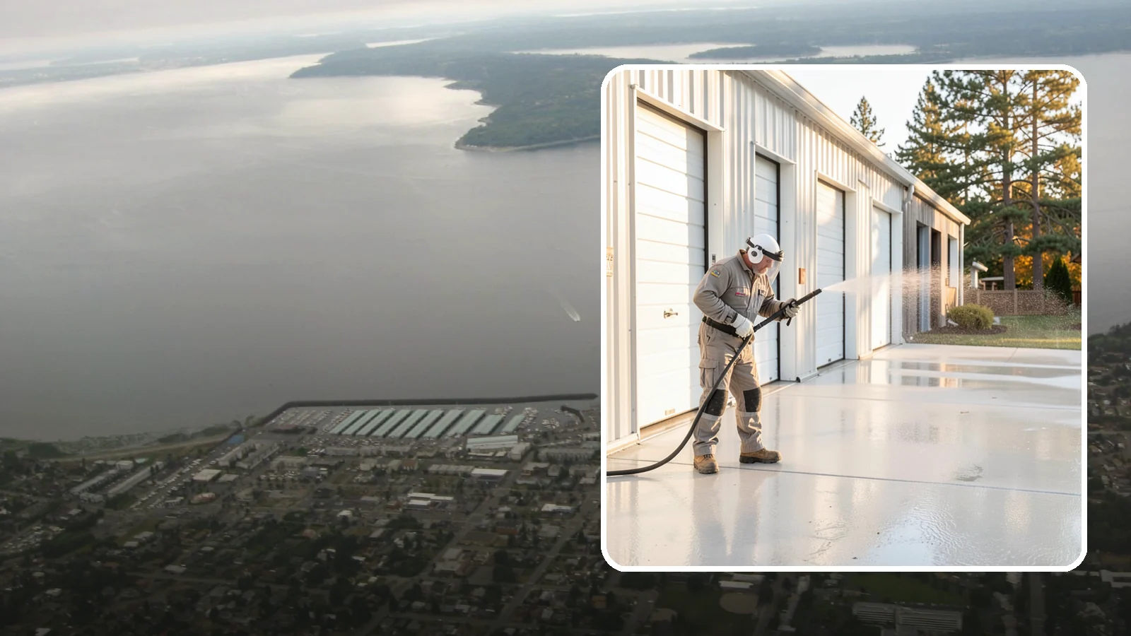 Self-Storage Facility Cleaning in Des Moines, King County, WA - Facility-wide exterior cleaning for self-storage sites that brightens roll-up doors, corridors, and drive lanes across sprawling...