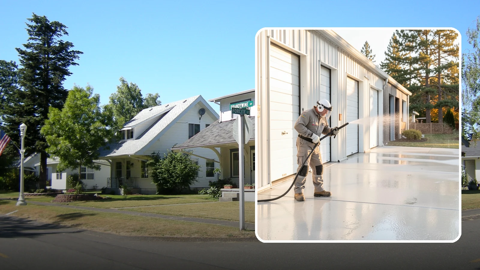 Self-Storage Facility Cleaning in DuPont, Pierce County, WA - Facility-wide exterior cleaning for self-storage sites that brightens roll-up doors, corridors, and drive lanes across sprawling...