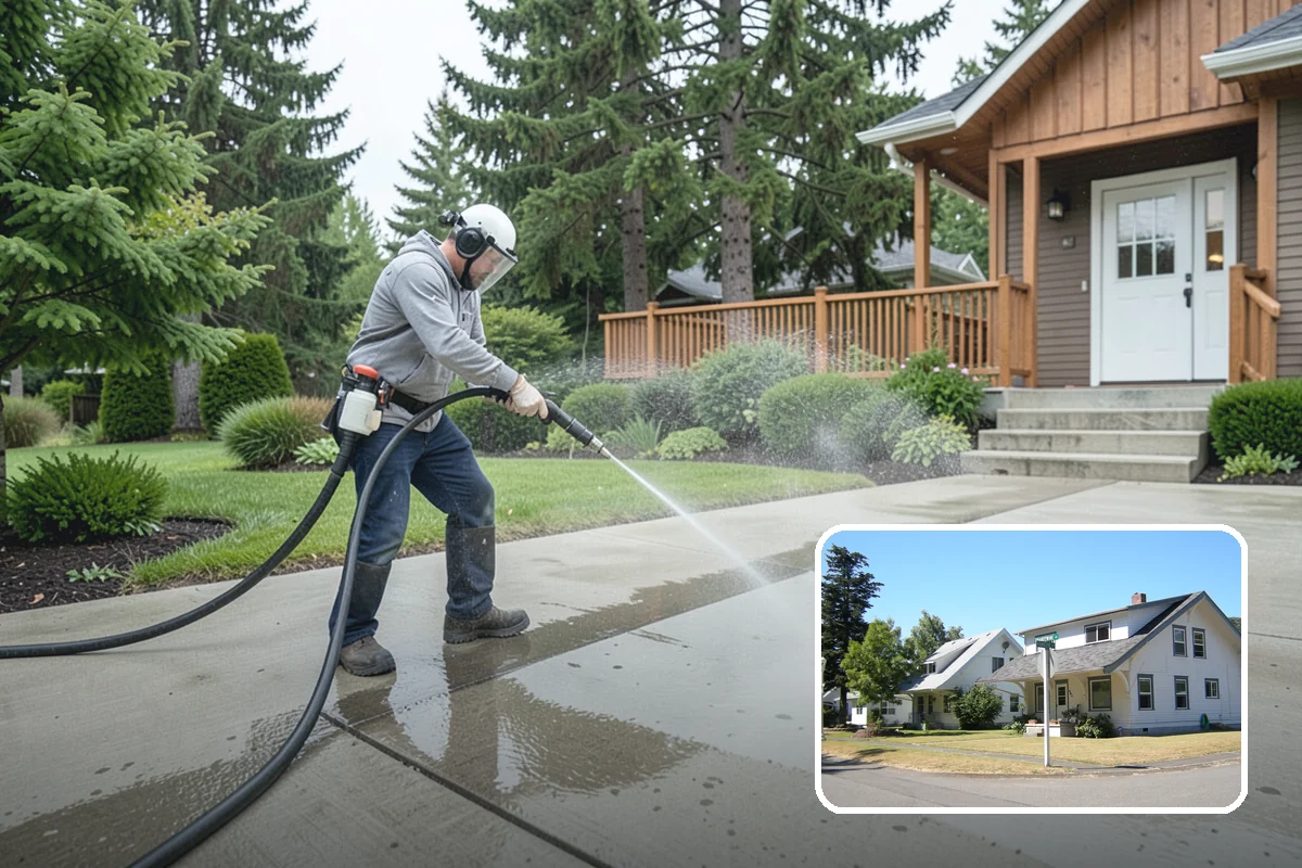 Self-Storage Facility Cleaning in DuPont, Pierce County, WA - Brightens long rows of roll-up doors and metal panels