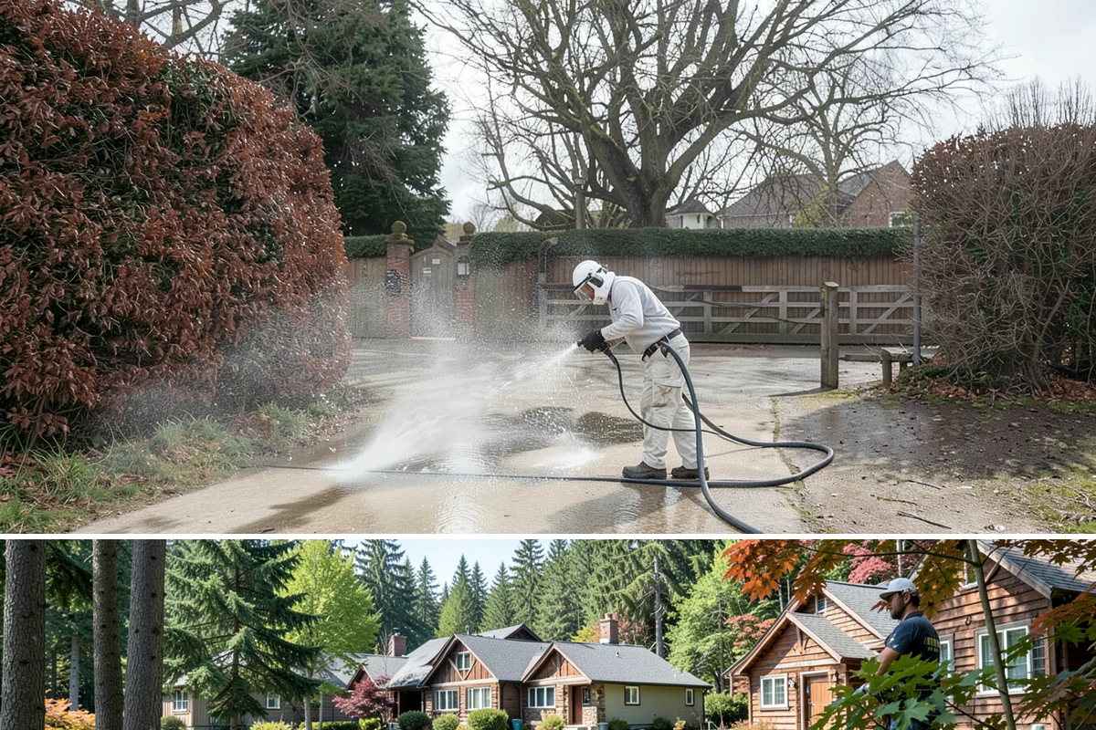 Self-Storage Facility Cleaning in Edgewood, Pierce County, WA - Annual or semi-annual cleaning in spring and early fall keeps a storage facility bright through the Northwest's wet months.
