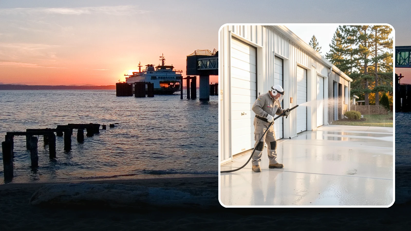 Self-Storage Facility Cleaning in Edmonds, Snohomish County, WA - Facility-wide exterior cleaning for self-storage sites that brightens roll-up doors, corridors, and drive lanes across sprawling...