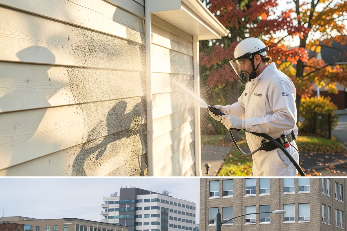 Self-Storage Facility Cleaning in Everett, Snohomish County, WA - Annual or semi-annual cleaning in spring and early fall keeps a storage facility bright through the Northwest's wet months.