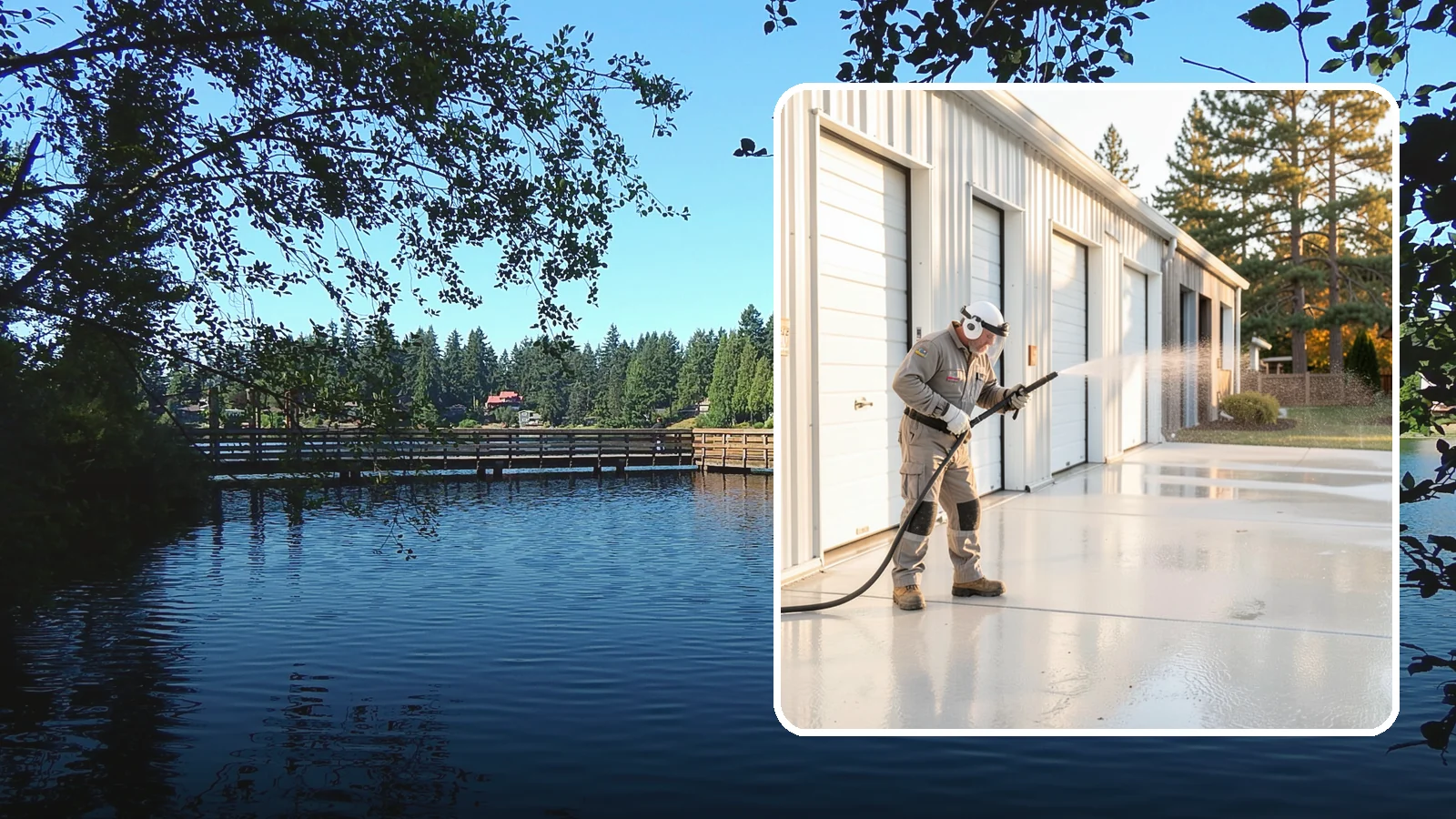 Self-Storage Facility Cleaning in Federal Way, King County, WA - Facility-wide exterior cleaning for self-storage sites that brightens roll-up doors, corridors, and drive lanes across sprawling...