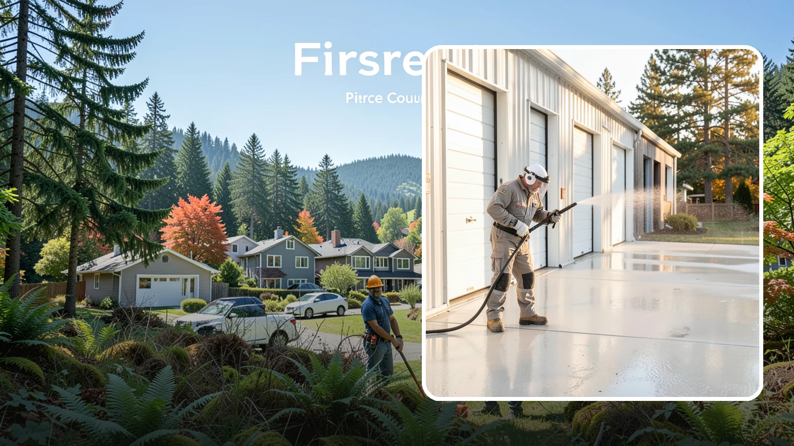 Self-Storage Facility Cleaning in Fircrest, Pierce County, WA - Facility-wide exterior cleaning for self-storage sites that brightens roll-up doors, corridors, and drive lanes across sprawling...