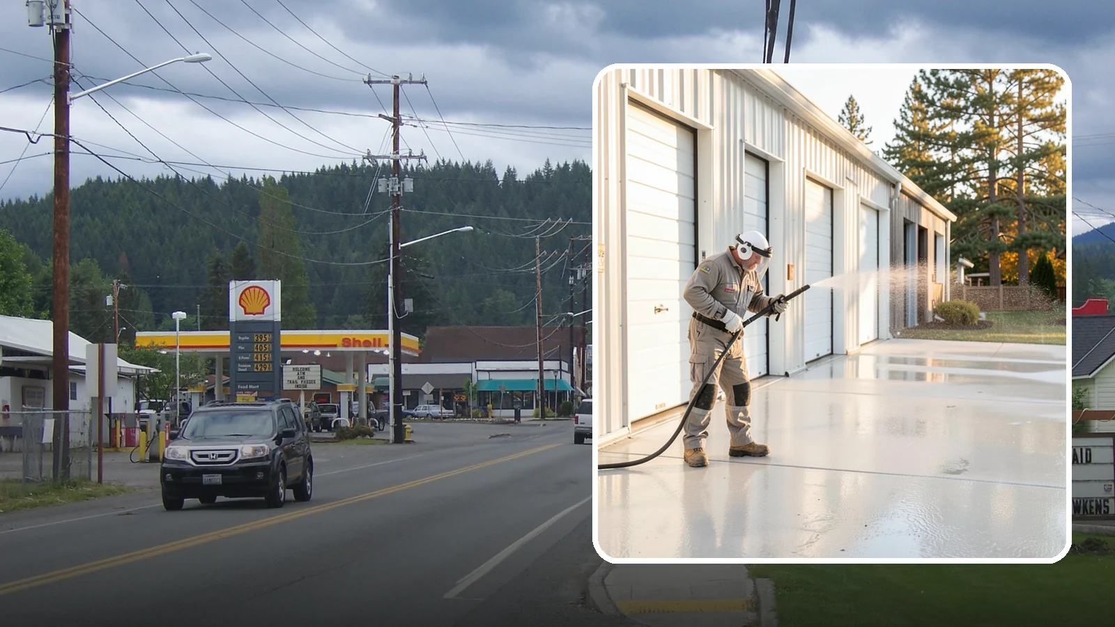 Self-Storage Facility Cleaning in Granite Falls, Snohomish County, WA - Facility-wide exterior cleaning for self-storage sites that brightens roll-up doors, corridors, and drive lanes across sprawling...