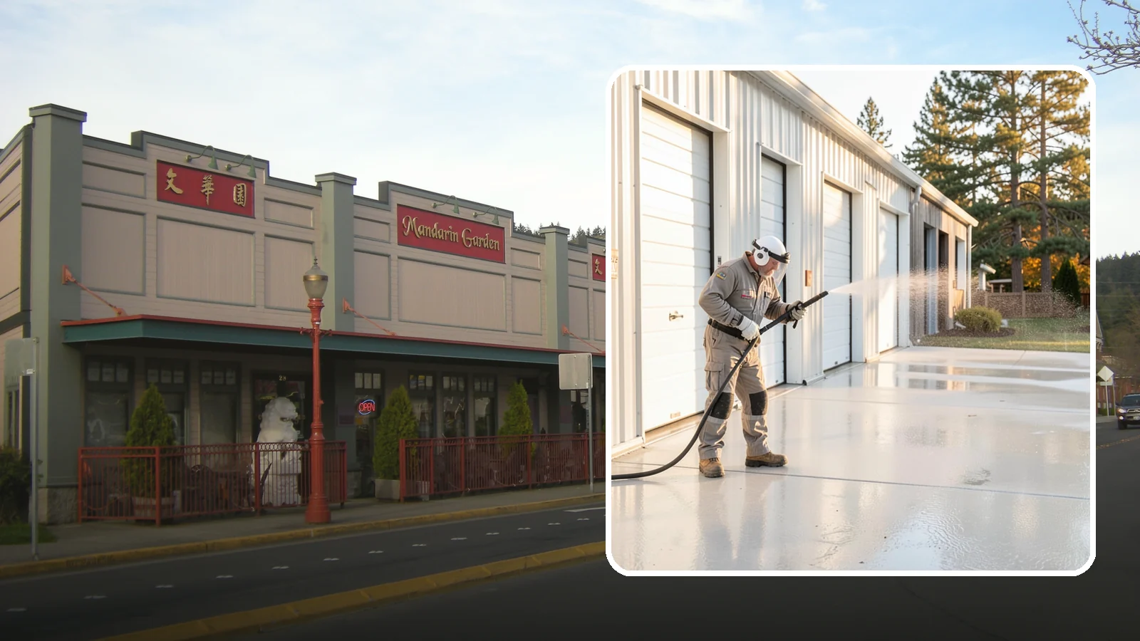 Self-Storage Facility Cleaning in Issaquah, King County, WA - Facility-wide exterior cleaning for self-storage sites that brightens roll-up doors, corridors, and drive lanes across sprawling...