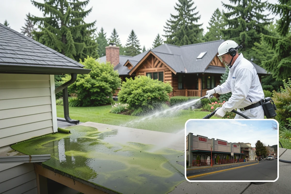 Self-Storage Facility Cleaning in Issaquah, King County, WA - Brightens long rows of roll-up doors and metal panels