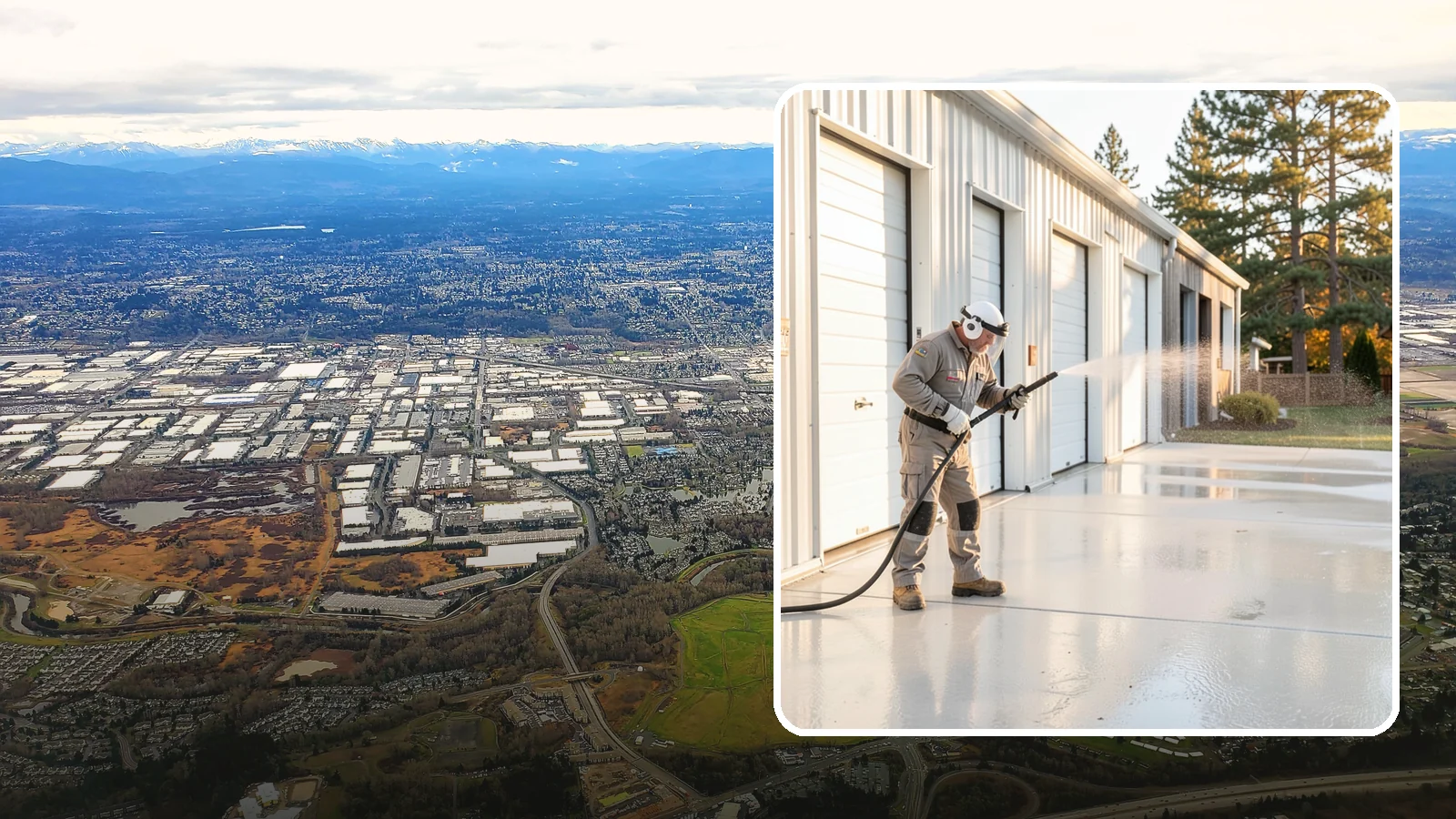 Self-Storage Facility Cleaning in Kent, King County, WA - Facility-wide exterior cleaning for self-storage sites that brightens roll-up doors, corridors, and drive lanes across sprawling...