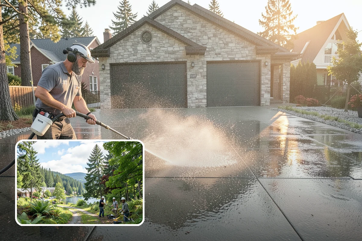 Self-Storage Facility Cleaning in Lake Forest Park, King County, WA - Brightens long rows of roll-up doors and metal panels